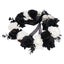 skull black white flowers wreath Halloween Wreath Deadwood Plastic Skull Black Carousel 2