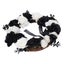 skull black white flowers wreath Halloween Wreath Deadwood Plastic Skull Black Carousel 4