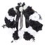 skull black white flowers wreath Halloween Wreath Deadwood Plastic Skull Black Carousel 7