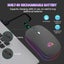 Wireless Mouse Bluetooth and 2.4GHz Dual Modes Rechargeable RGB Carousel 4