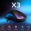 X3 Lightweight Wireless Gaming Mouse with 3 Mode 2.4G USB-C Wired Carousel 3