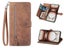 PU Leather Stand Wallet Case Cover for OPPO Reno12 5G with Wrist Strap Brown Carousel 1