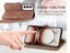 PU Leather Stand Wallet Case Cover for OPPO Reno12 5G with Wrist Strap Brown Carousel 8