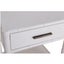 Bamboo 1 Drawer Bedside Table White Carousel 2