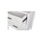 Bamboo 3 Drawers Bedside Table White Carousel 3