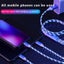 Glowing LED Light 3 in 1 3A Fast Charging Micro USB Type C Cable For Carousel 6