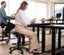 Buro Revo Office Stool, Black Vinyl, Adjustable Seat Height Carousel 6