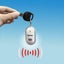 1pcs LED Anti-Lost Key Finder Locator Keychain Whistle Sound Keyring Control Carousel 2