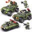 6in1 Building Toys Set Military Transport Tank Vehicle Playset Army Toys Carousel 1
