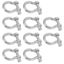 bow shackle d load shackle 10Pcs Bow Shackle D Anchor Load Stainless Steel Carousel 5