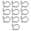 bow shackle d load shackle 10Pcs Bow Shackle D Anchor Load Stainless Steel Carousel 7