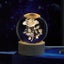 Crystal ball 3d night light - love rose Carousel 1