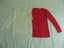 Girls pink & white longsleeve thermal tops size 12 Carousel 1