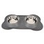 dog bowl with silicone mat pet bowl set Dog Bowls Prevent Spill Slip Proof Carousel 6