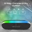 PROMATE 10W Wireless HD Bluetooth Portable Speaker with LED Lighting. Built-in 2 Carousel 3