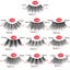 Half Eey Lashes 3/5/10 Pairs New Faux Mink Lashes Natural False Eyelashes CHK29M Carousel 11