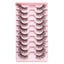 Half Eey Lashes 3/5/10 Pairs New Faux Mink Lashes Natural False Eyelashes CHK29M Carousel 4