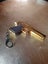 **RETRO STYLE HEAVY GOLD PISTOL KEYRING** Carousel 3