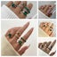 1Set 5pcs/6pcs/10pcs Crystal Rings Set for Women Vintage Aesthetic Geomet CHK29M Carousel 3