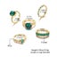 1Set 5pcs/6pcs/10pcs Crystal Rings Set for Women Vintage Aesthetic Geomet CHK29M Carousel 4