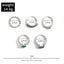 1Set 5pcs/6pcs/10pcs Crystal Rings Set for Women Vintage Aesthetic Geomet CHK29M Carousel 7
