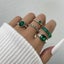 1Set 5pcs/6pcs/10pcs Crystal Rings Set for Women Vintage Aesthetic Geomet CHK29M Carousel 8