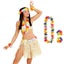 4pcs/set Hawaiian Flowers Necklace Headband Garland Wedding Decorations B CHK29M Carousel 4