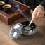 Modern Irregular Gradient Black Ceramic Ashtray with Lid Retro Desktop De CHK29M Carousel 7