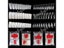 500PCS 10 Sizes White/ Clear /Natural False French Style Acrylic UV Gel Nail Carousel 4