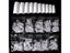 500PCS 10 Sizes White/ Clear /Natural False French Style Acrylic UV Gel Nail Carousel 6