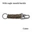 Outdoor Keychain Ring Camping Carabiner Military Paracord Cord Rope Campi CHK29M Carousel 5