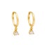 2PC Stainless Steel Little Huggies Hoop Earrings For Women Tiny Crystal Z CHK29M Carousel 10
