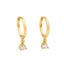 2PC Stainless Steel Little Huggies Hoop Earrings For Women Tiny Crystal Z CHK29M Carousel 3
