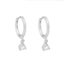 2PC Stainless Steel Little Huggies Hoop Earrings For Women Tiny Crystal Z CHK29M Carousel 4