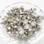 100 Sets 6 & 8mm Shiny Czech Crystal Rhinestone Rivet Metal Base Studs De CHK29M Carousel 9