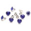 100 Sets 6 & 8mm Shiny Czech Crystal Rhinestone Rivet Metal Base Studs De CHK29M Carousel 3