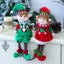1pc, Christmas Red And Green Fabric Long Legged Elf Dolls Hot Sale Men's CHK29M Carousel 3