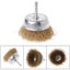 50mm/60mm/75mm Steel Wire Brush Brass Plated Wheels Brushes Drill Rotary CHK29M Carousel 6