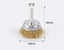 50mm/60mm/75mm Steel Wire Brush Brass Plated Wheels Brushes Drill Rotary CHK29M Carousel 3