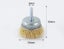 50mm/60mm/75mm Steel Wire Brush Brass Plated Wheels Brushes Drill Rotary CHK29M Carousel 4