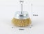 50mm/60mm/75mm Steel Wire Brush Brass Plated Wheels Brushes Drill Rotary CHK29M Carousel 5