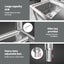 Stainless Steel Sink Bench Kitchen Work Benches Bowl Wheels 304 Carousel 5