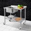 Stainless Steel Sink Bench Kitchen Work Benches Bowl Wheels 304 Carousel 7