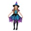 Deluxe Moon & Stars Witch Costume Child Black Pink Turquoise Costume Make Up Carousel 1