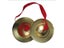 Kids Copper Hand Finger Cymbals Gong With Red Band Musical Toy Carousel 1