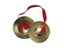 Kids Copper Hand Finger Cymbals Gong With Red Band Musical Toy Carousel 6