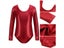 Leotards For Girls 3Pcs Ballet Dance Gymnastics Suit Long Sleeves Bodysuit With Carousel 3