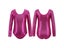 Leotards For Girls 3Pcs Ballet Dance Gymnastics Suit Long Sleeves Bodysuit With Carousel 4