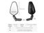 WEST BIKING 1PC Safety Bike Rear View Mirror 360°Adjustable MTB Mirror Carousel 7