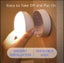 Magnetic motion sensor LED night light 360 rotatable rechargeable - Cool White Carousel 3